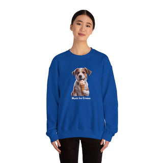 Sweet Serenity: 'Wise Pooch Indulgence' Unisex Crewneck Sweatshirt