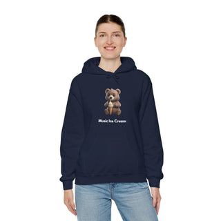 Sweet Melody: 'Tunes and Treats' Unisex Hooded Sweatshirt