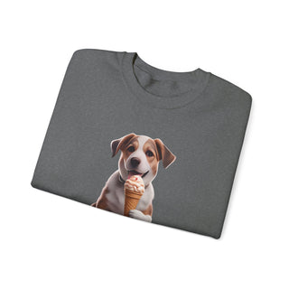 Sweet Serenity: 'Wise Pooch Indulgence' Unisex Crewneck Sweatshirt