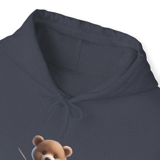 Violin Virtuoso: 'Bear the Melody' Unisex Hooded Sweatshirt