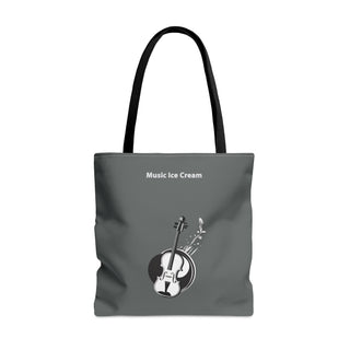 Melodic Indulgence Violin & Ice Cream Tote Bag