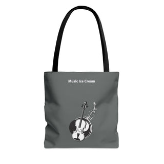 Melodic Indulgence Violin & Ice Cream Tote Bag