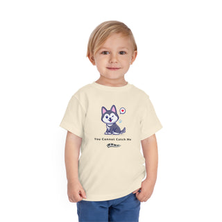 You Cannot Catch Me! Mischievous Pup Toddler's Tee