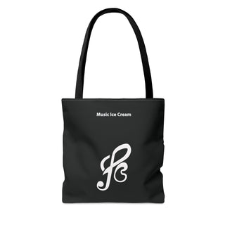 Harmony Delight Treble Clef & Ice Cream Tote Bag