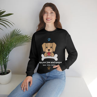 Relax Your Jaw and Tongue - Voice, Opera, Acting Expressive Unisex Crewneck Sweatshirt