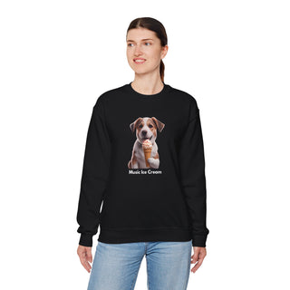 Sweet Serenity: 'Wise Pooch Indulgence' Unisex Crewneck Sweatshirt