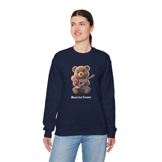 Melodic Treats: 'Ice Cream & Instruments' Unisex Crewneck Sweatshirt