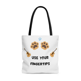 Use Your Fingertips Musical Dog Tote Bag