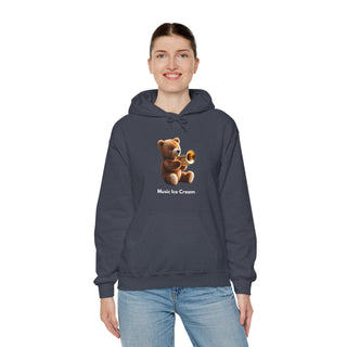 Trumpet Tunes: 'Bear the Brass' Unisex Hooded Sweatshirt