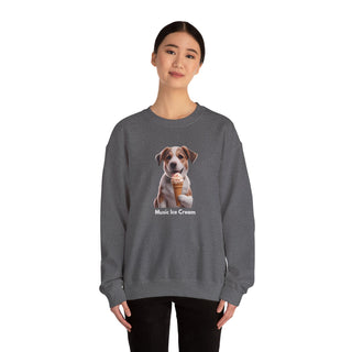 Sweet Serenity: 'Wise Pooch Indulgence' Unisex Crewneck Sweatshirt