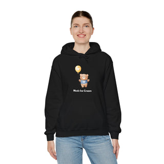 Melodic Journey: 'Harmony in the Air' Unisex Hooded Sweatshirt