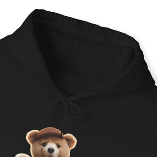 Chord Cuddles: 'Bear & Guitar' Unisex Hooded Sweatshirt