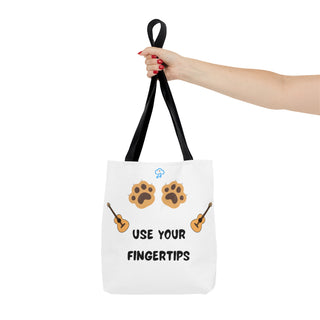 Use Your Fingertips Musical Dog Tote Bag