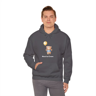 Melodic Journey: 'Harmony in the Air' Unisex Hooded Sweatshirt