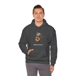 Guitar Groove: 'Strumming Serenity' Unisex Hooded Sweatshirt