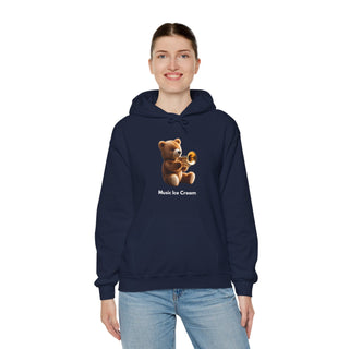 Trumpet Tunes: 'Bear the Brass' Unisex Hooded Sweatshirt