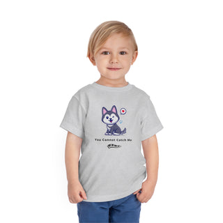 You Cannot Catch Me! Mischievous Pup Toddler's Tee