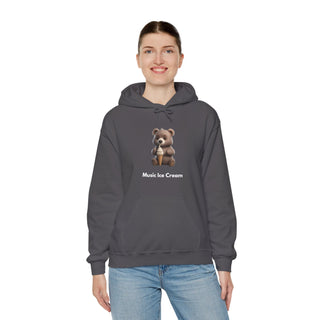 Sweet Melody: 'Tunes and Treats' Unisex Hooded Sweatshirt