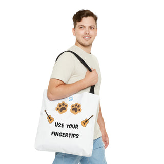 Use Your Fingertips Musical Dog Tote Bag