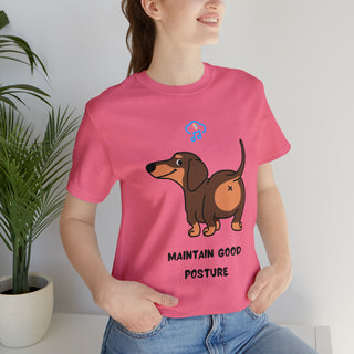 Maintain good posture Musical Dog Unisex T-Shirt