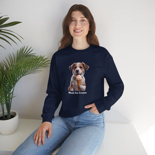 Sweet Serenity: 'Wise Pooch Indulgence' Unisex Crewneck Sweatshirt