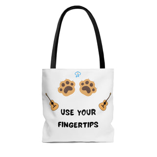 Use Your Fingertips Musical Dog Tote Bag