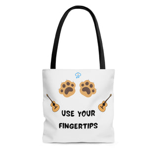 Use Your Fingertips Musical Dog Tote Bag