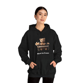 Piano Prodigy: 'Keys to Happiness' Unisex Hooded Sweatshirt