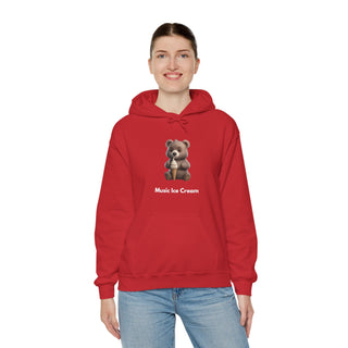 Sweet Melody: 'Tunes and Treats' Unisex Hooded Sweatshirt