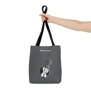 Melodic Indulgence Violin & Ice Cream Tote Bag