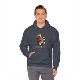 Trumpet Tunes: 'Bear the Brass' Unisex Hooded Sweatshirt