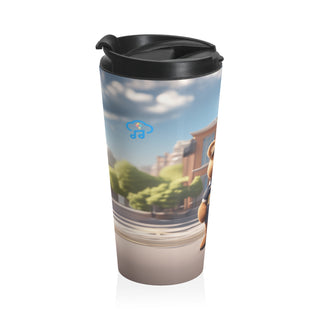 Safe Haven Sentinel: "Protector of Education" School Safety Bear Travel Mug 15