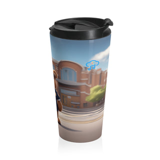 Safe Haven Sentinel: "Protector of Education" School Safety Bear Travel Mug 15