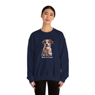 Sweet Serenity: 'Wise Pooch Indulgence' Unisex Crewneck Sweatshirt