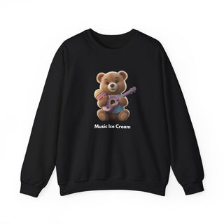 Melodic Treats: 'Ice Cream & Instruments' Unisex Crewneck Sweatshirt