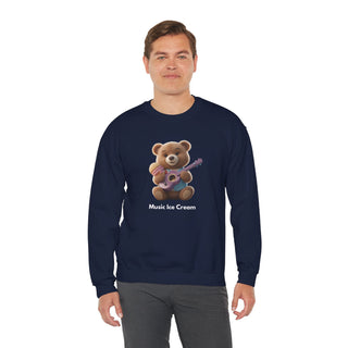 Melodic Treats: 'Ice Cream & Instruments' Unisex Crewneck Sweatshirt