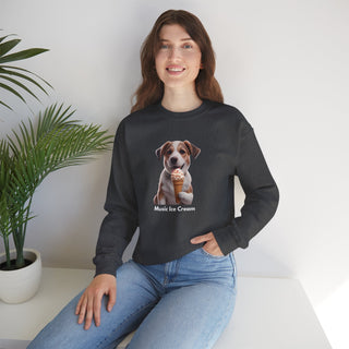 Sweet Serenity: 'Wise Pooch Indulgence' Unisex Crewneck Sweatshirt