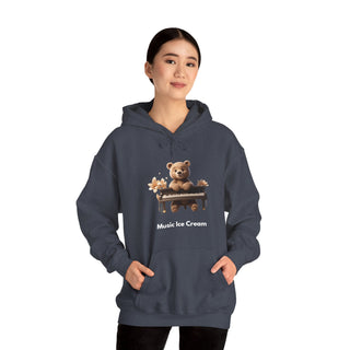 Piano Prodigy: 'Keys to Happiness' Unisex Hooded Sweatshirt