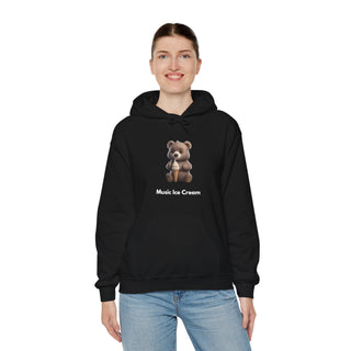 Sweet Melody: 'Tunes and Treats' Unisex Hooded Sweatshirt