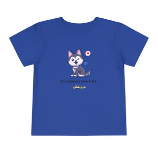 You Cannot Catch Me! Mischievous Pup Toddler's Tee