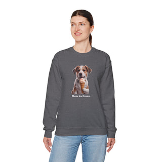 Sweet Serenity: 'Wise Pooch Indulgence' Unisex Crewneck Sweatshirt