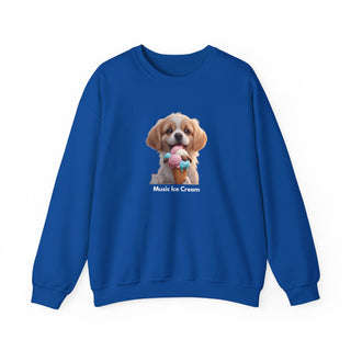 Ice Cream Bliss: 'Joyful Pup Treat' Unisex Crewneck Sweatshirt