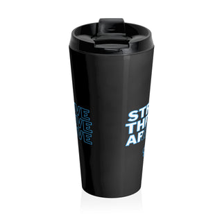 Journey Jubilee: "Strive, Thrive, Arrive!" Stainless Steel Travel Mug 15 oz