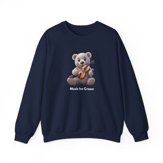 Melodic Indulgence: 'Violin & Vanilla' Unisex Crewneck Sweatshirt