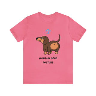 Maintain good posture Musical Dog Unisex T-Shirt