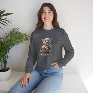 Melodic Indulgence: 'Violin & Vanilla' Unisex Crewneck Sweatshirt