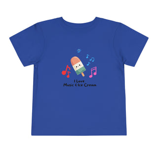 I Love Music and Ice Cream Toddler's Tee