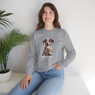 Sweet Serenity: 'Wise Pooch Indulgence' Unisex Crewneck Sweatshirt