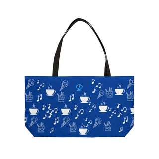 Music & Ice Cream Stylish Weekender Tote Bag