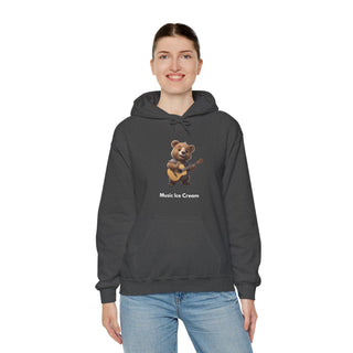 Guitar Groove: 'Strumming Serenity' Unisex Hooded Sweatshirt